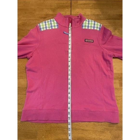 Vineyard Vines Womens M Pink Quarter Zip Pullover - Picture 3 of 5
